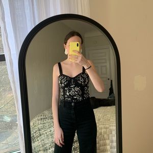 Zara Jeweled Cropped Tank